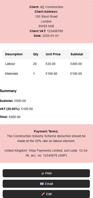 free invoice app invoice template